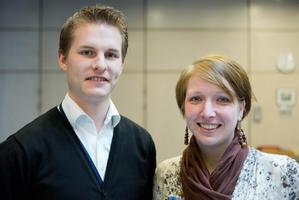 De winnaars Sophie Schellens en Stephan Meijers