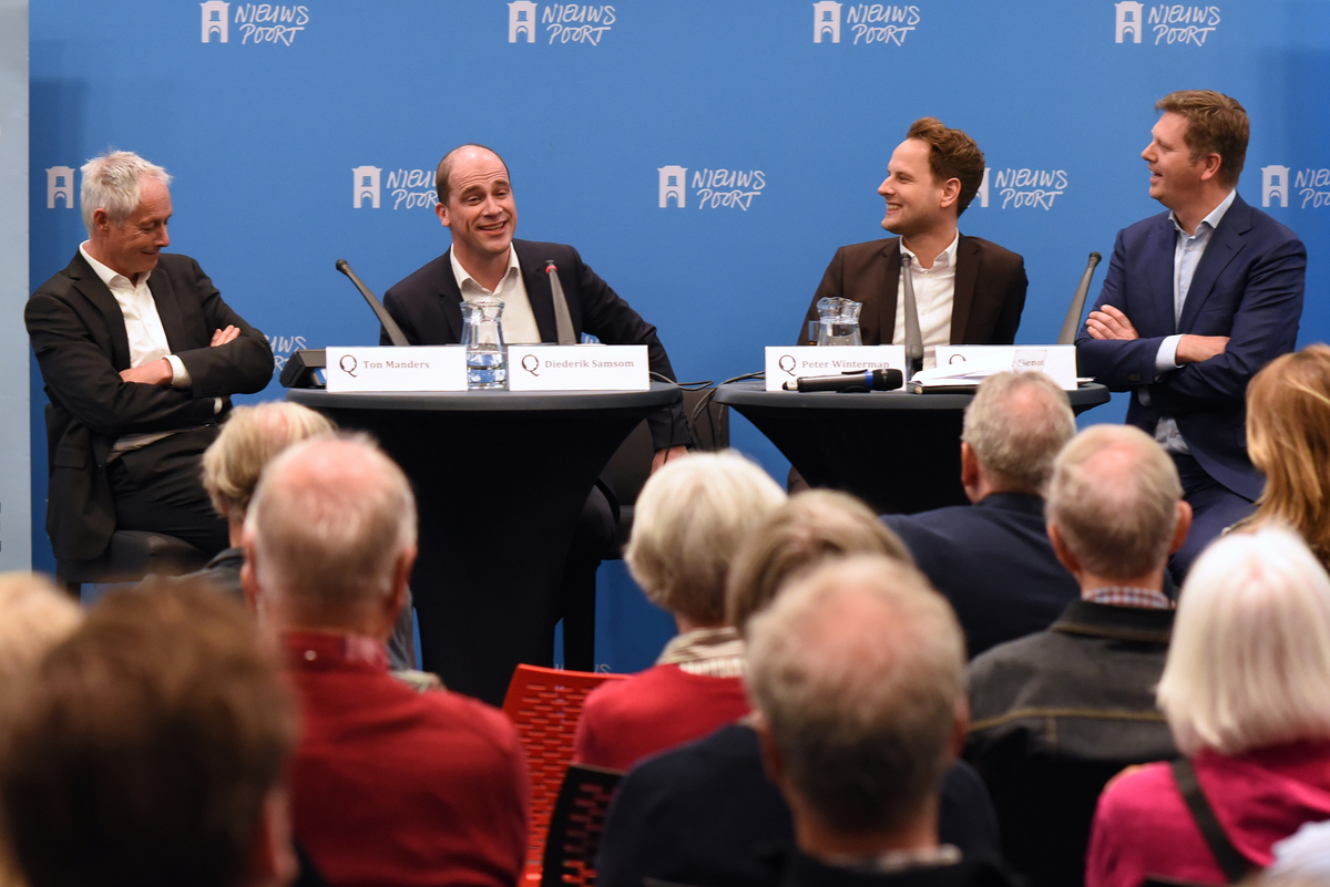 Ton Manders, Diederik Samsom, Peter Winterman en Matthijs Sienot