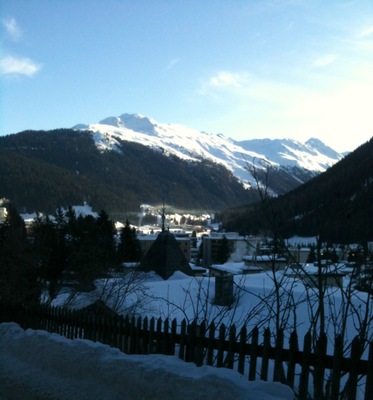 From walk between meetings in Davos