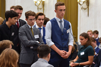 Foto's Eerste dag Algemene Vergaderingen van het Model European Parliament Nederland 2019